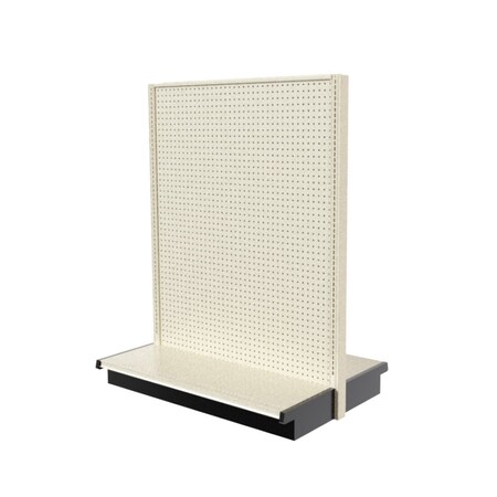 Lozier Gondola Double Sided Add-on, Platinum Off-White, 48W x 60H x 16D P466V-AD